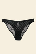 UNDERSTATEMENT - Mesh Bikini Briefs - Black Dots