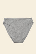 Organic Basics - Core High-Leg Briefs - Grey Melange