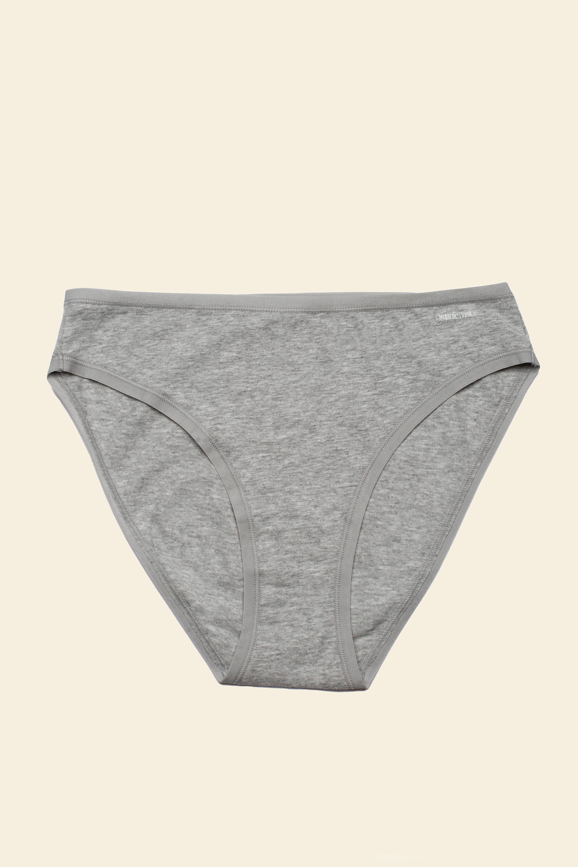 Organic Basics - Core High-Leg Briefs - Grey Melange