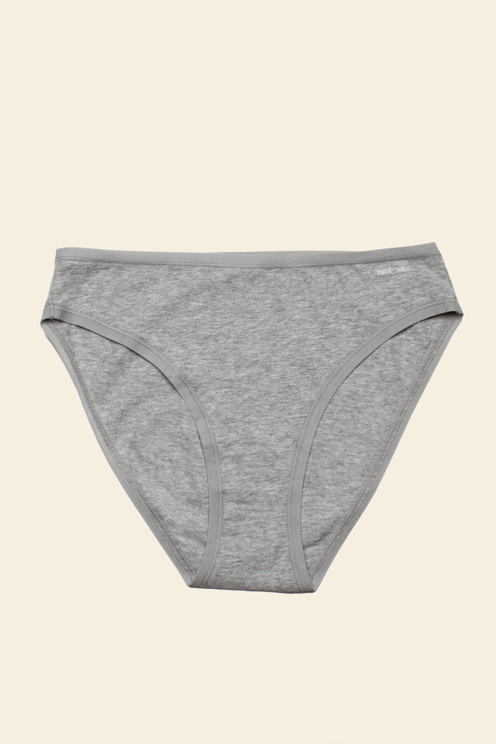 Organic Basics - Core High-Leg Briefs - Grey Melange