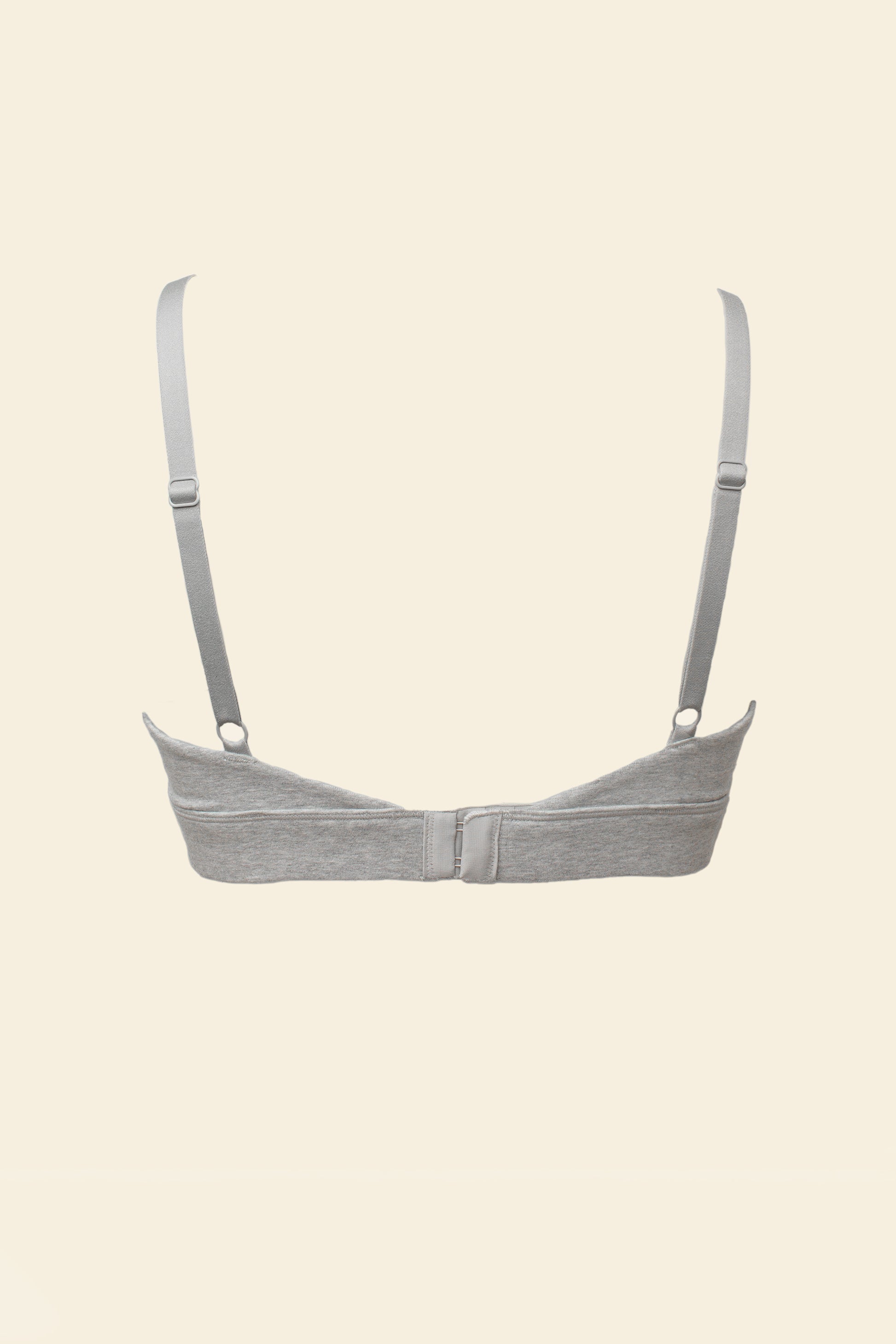 Organic Basics - Core Triangle Bralette - Grey Melange