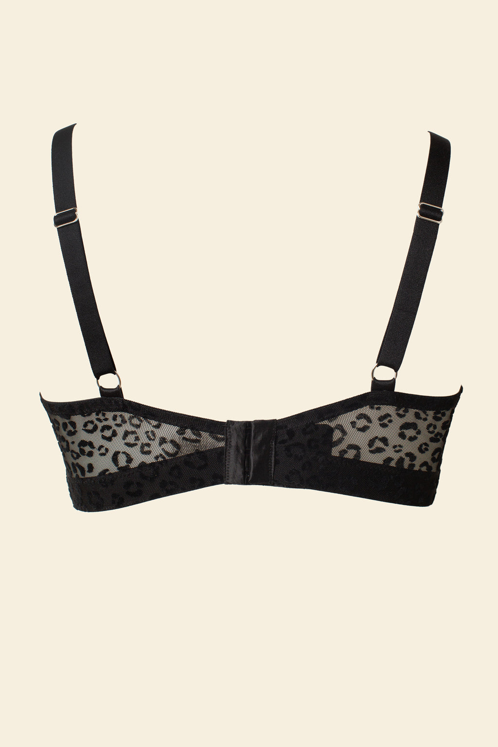 UNDERSTATEMENT - Mesh Support+ Bralette - Black Leopard