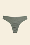 Organic Basics - Core Rib Thong - Seaweed