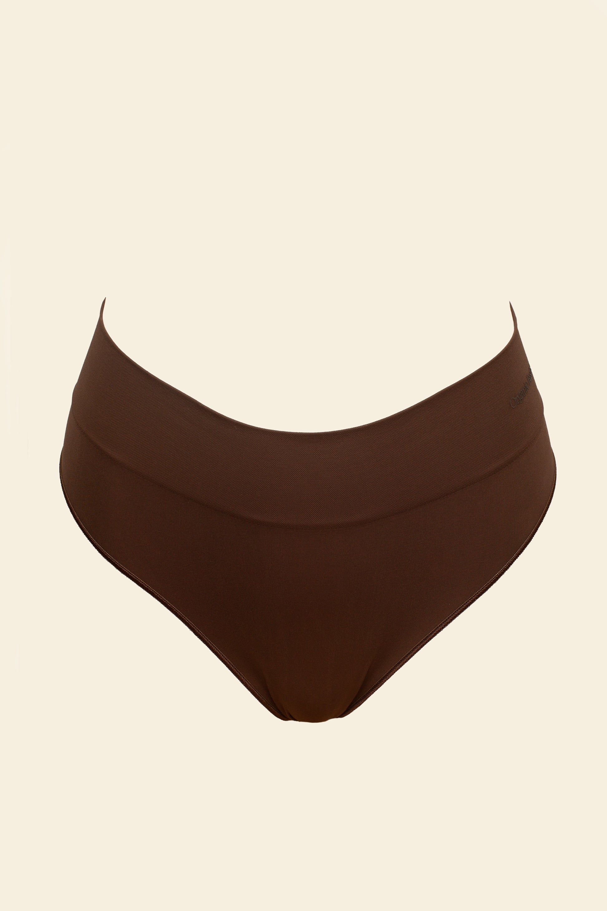 Organic Basics - Smooth Thong - Walnut