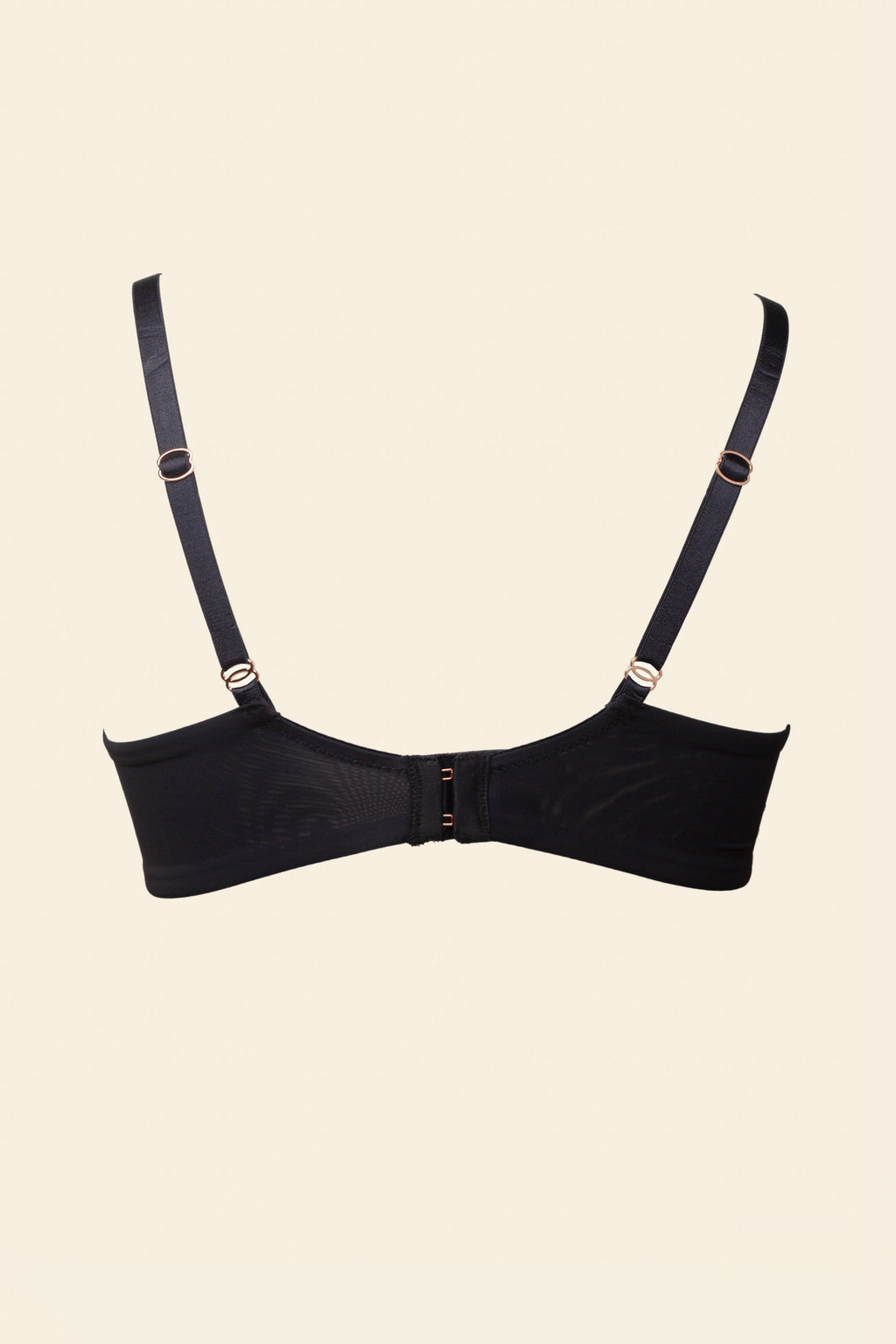 Skarlett Blue - Entice Lace Full Coverage Side Support Balconette Bra - Black/Nylon