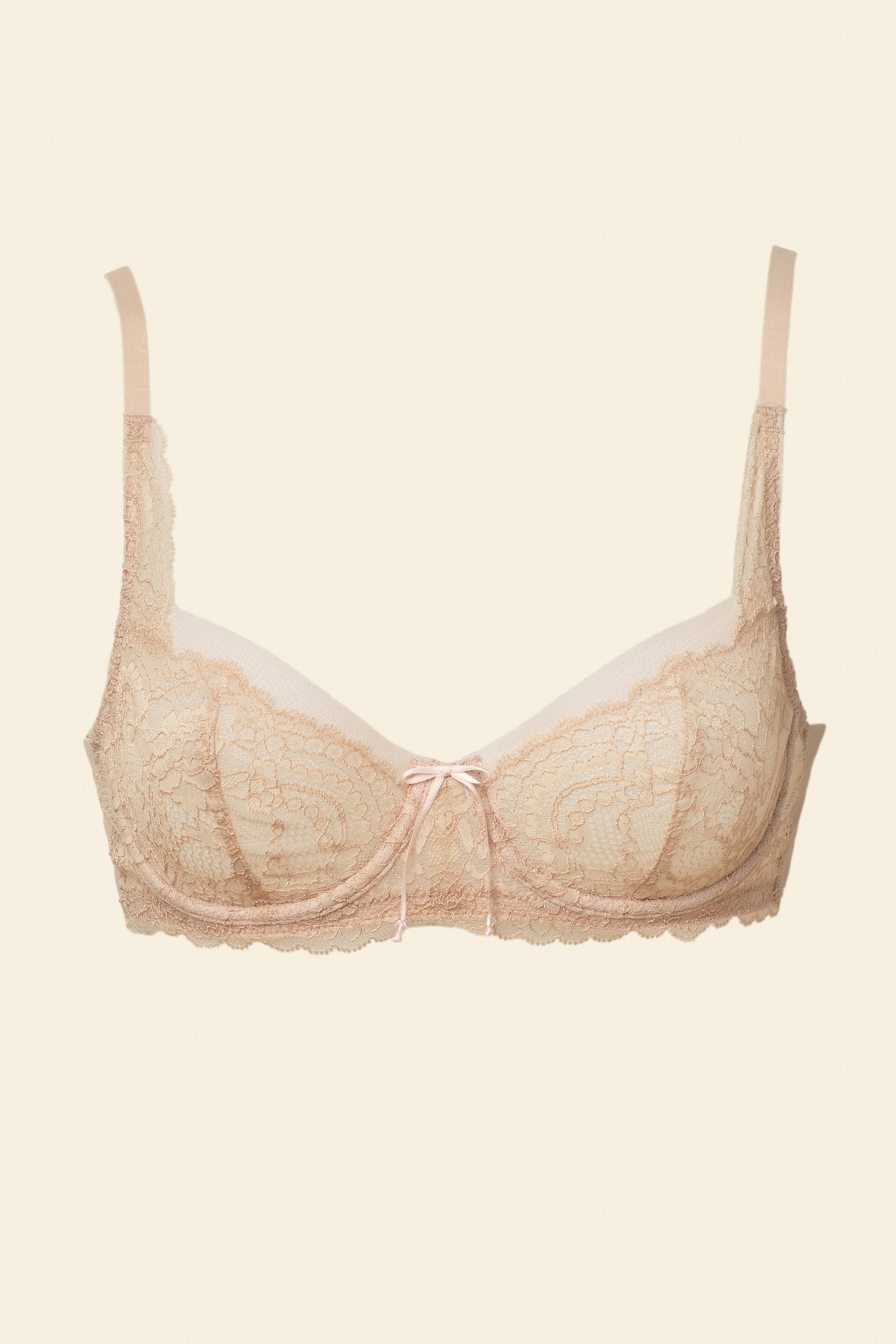 Skarlett Blue - Minx Lace Balconette Bra - Cashmere/Blush