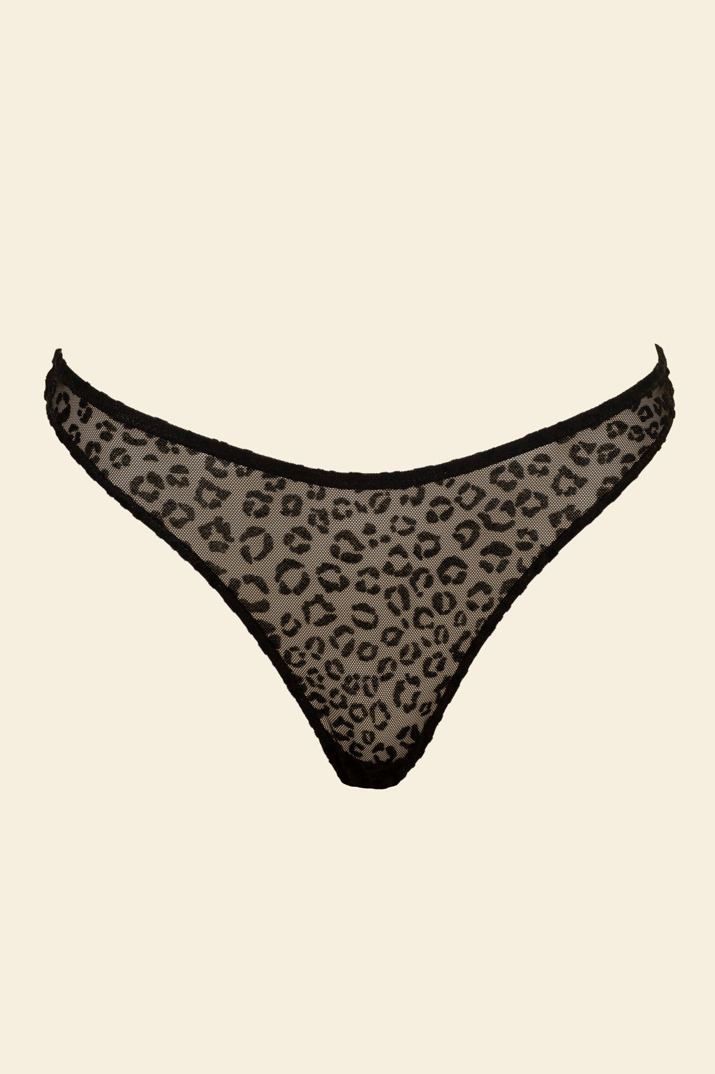 UNDERSTATEMENT - Mesh Thong - Black Leopard