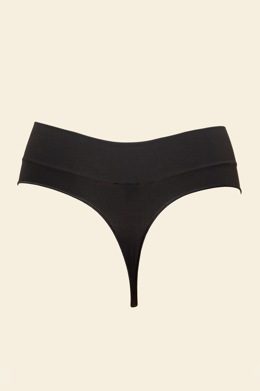 Organic Basics - Smooth Thong - Black