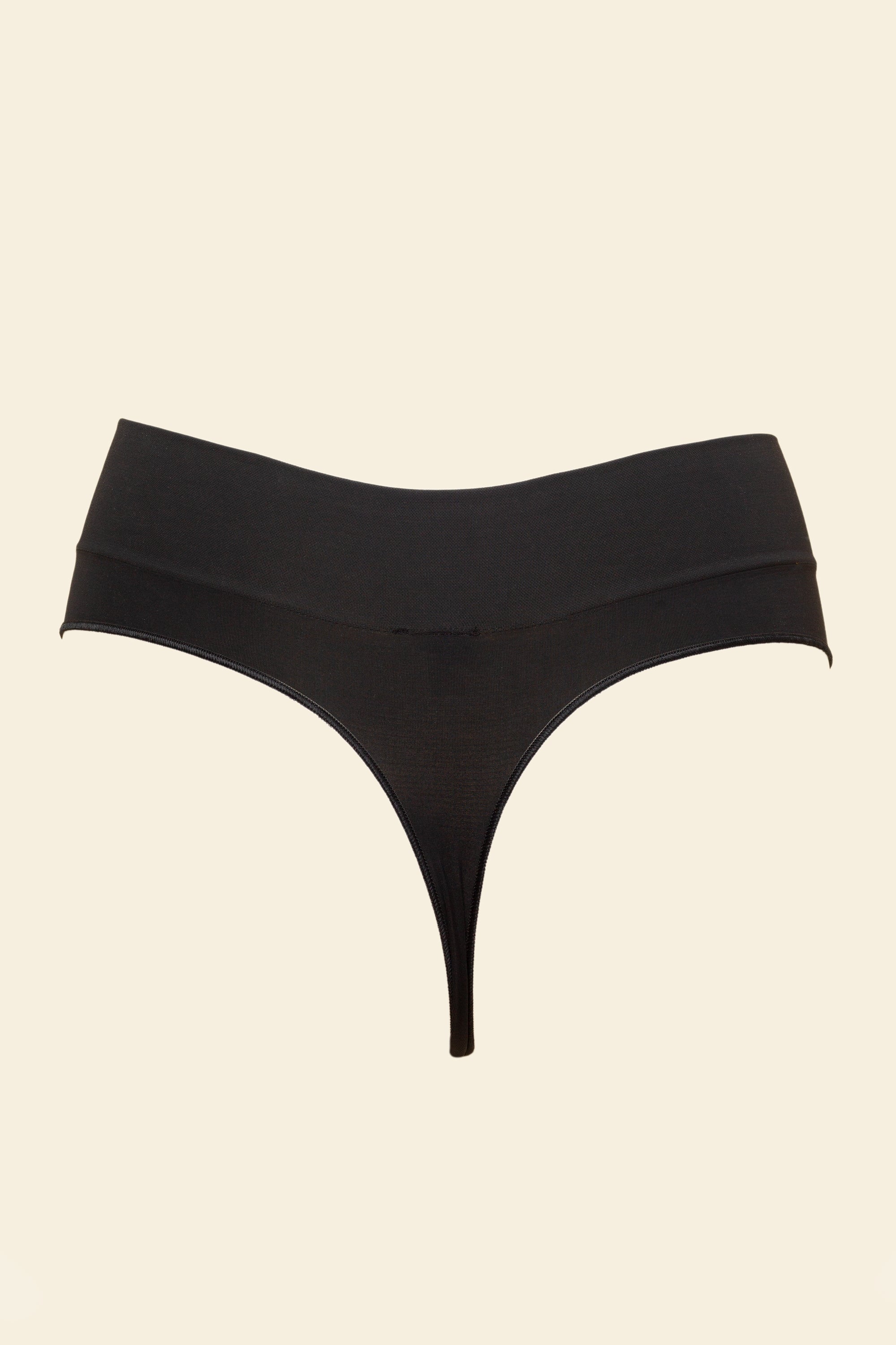 Organic Basics - Smooth Thong - Black