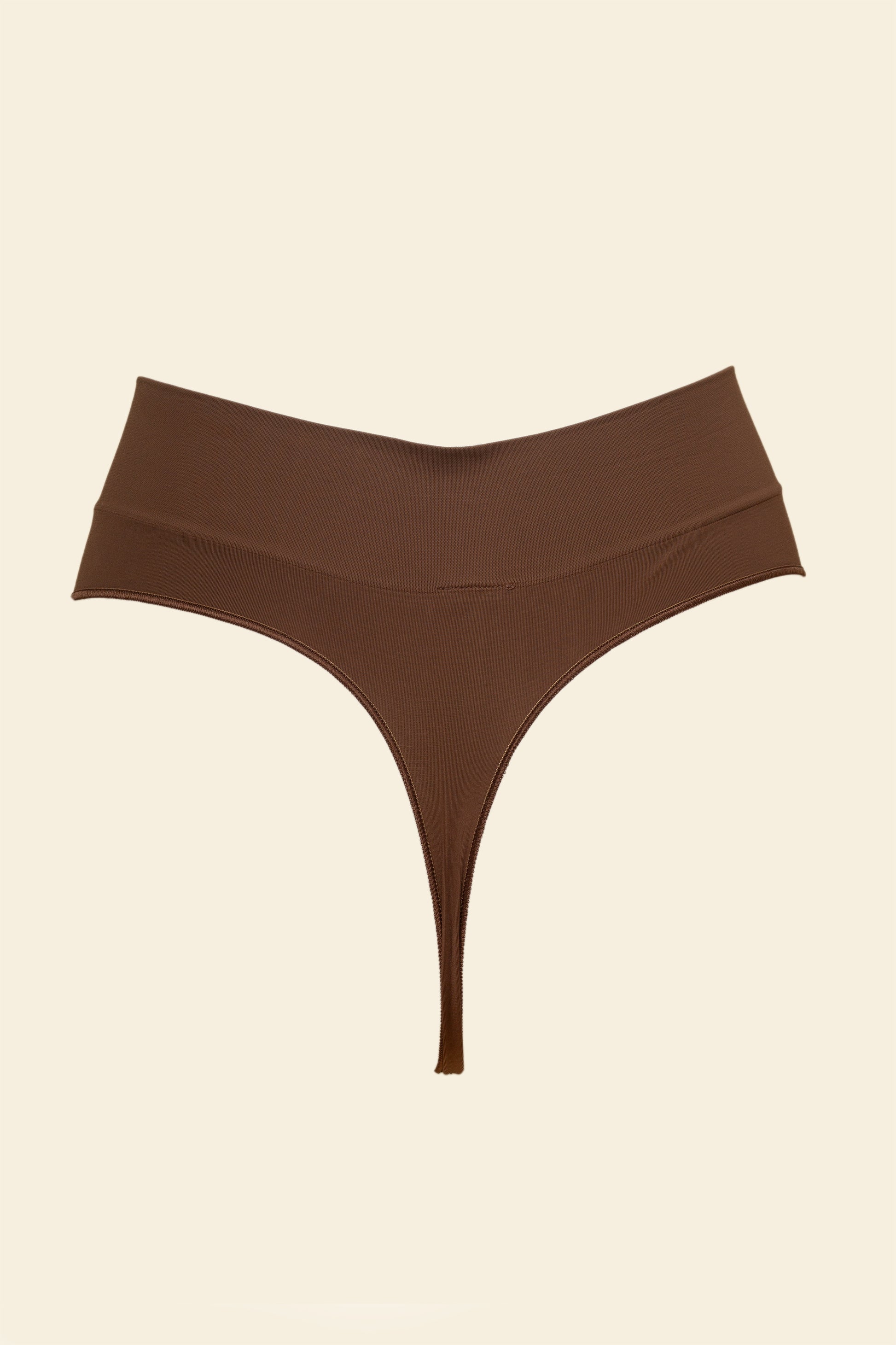 Organic Basics - Smooth Thong - Walnut