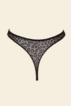UNDERSTATEMENT - Mesh Thong - Black Leopard