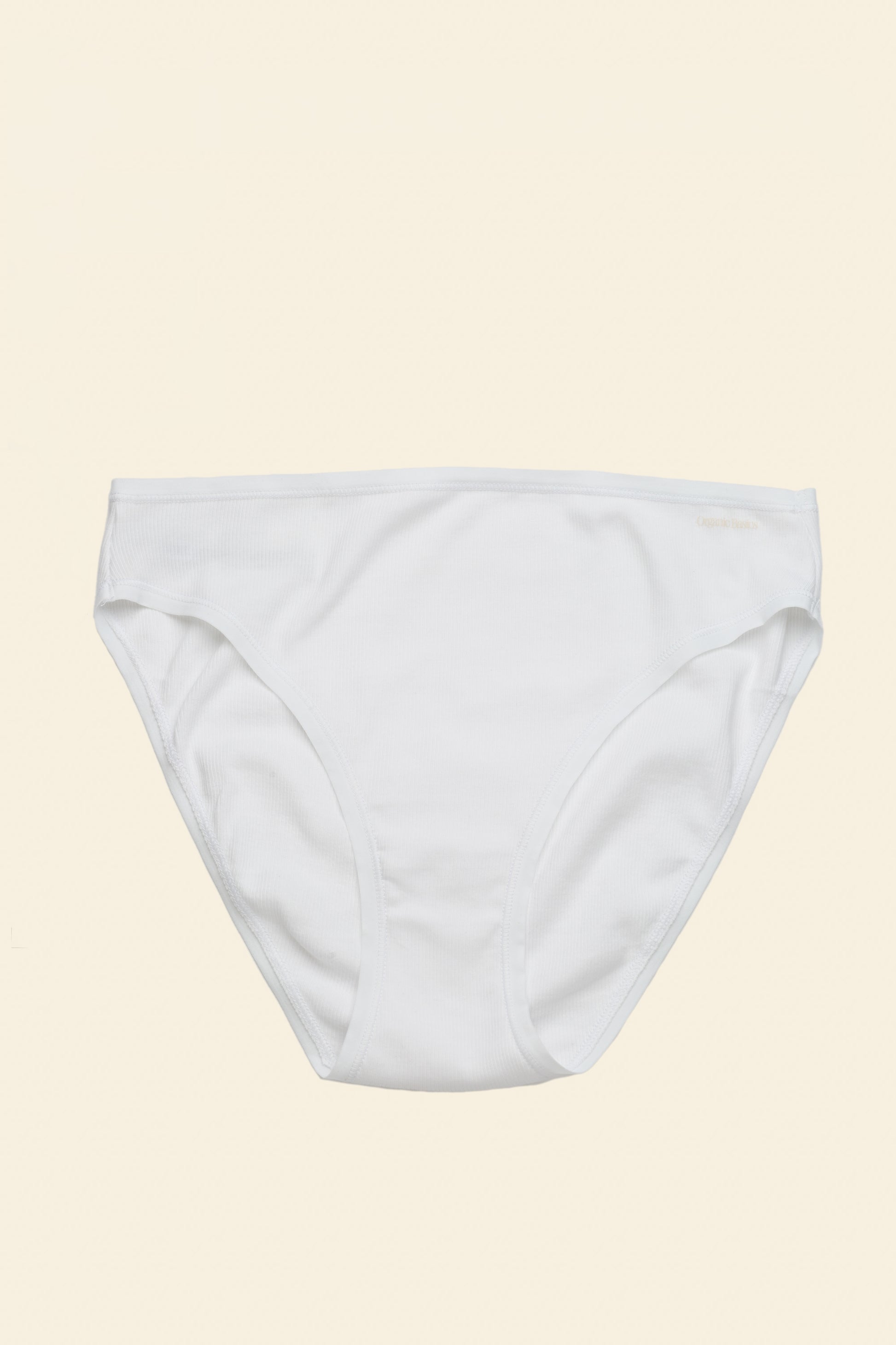 Organic Basics - Core Rib High-Leg Briefs - White