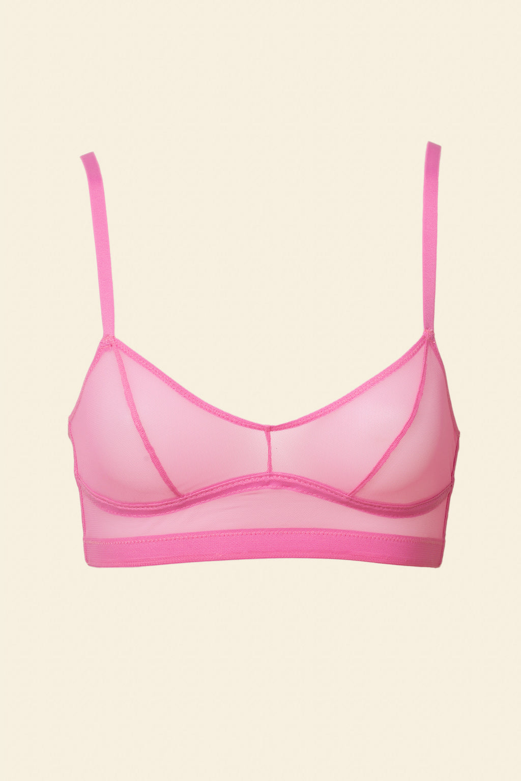 UNDERSTATEMENT - Mesh Balconette - Candy Pink