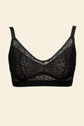 UNDERSTATEMENT - Mesh Support+ Bralette - Black Leopard