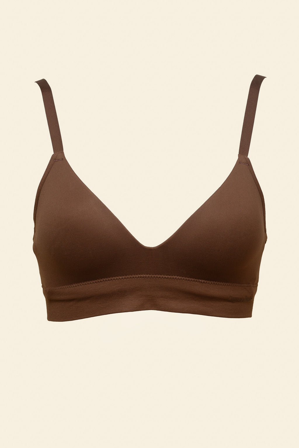 Organic Basics - Smooth Padded Bra - Walnut