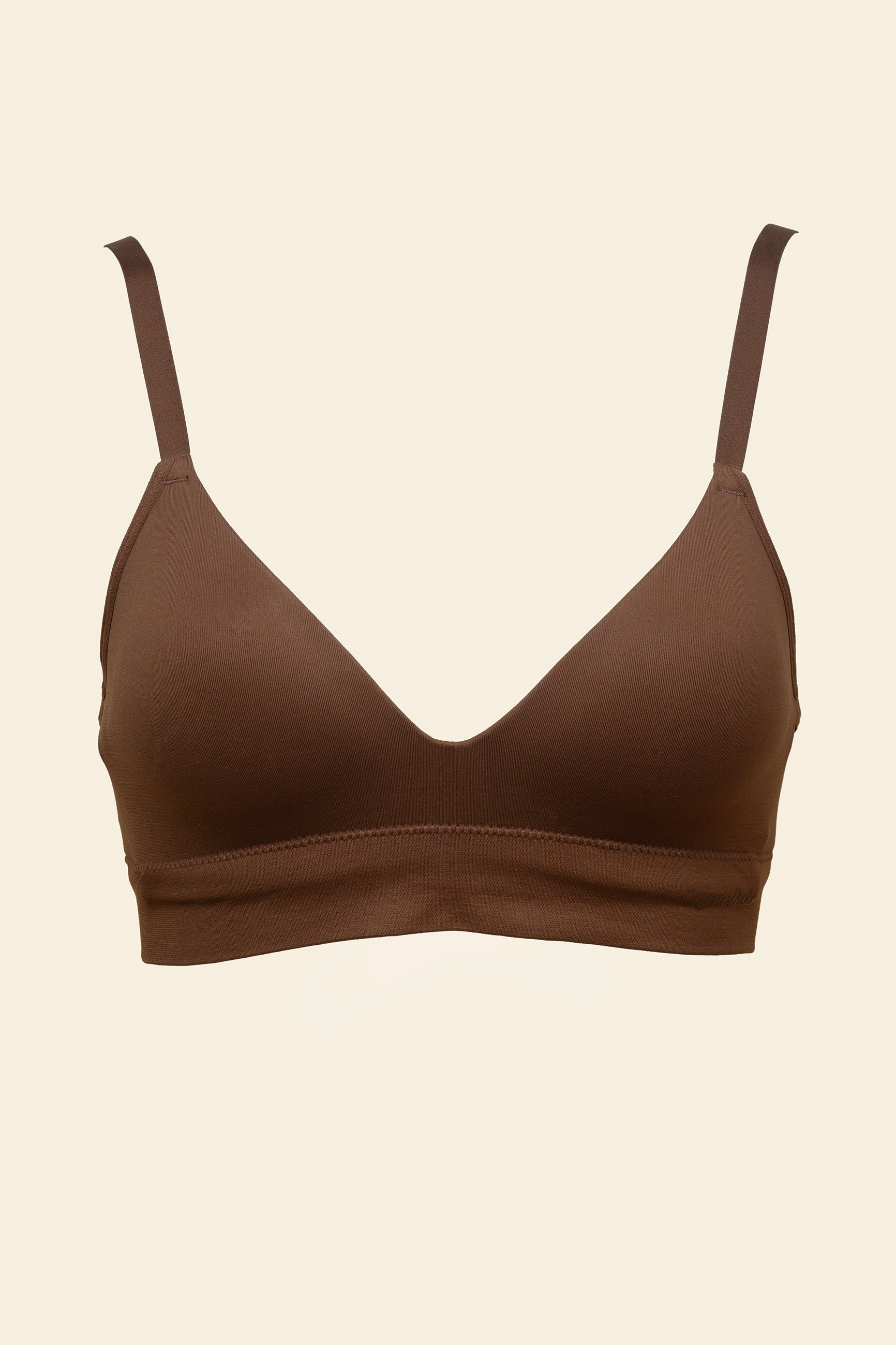Organic Basics - Smooth Padded Bra - Walnut