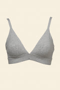 Organic Basics - Core Triangle Bralette - Grey Melange