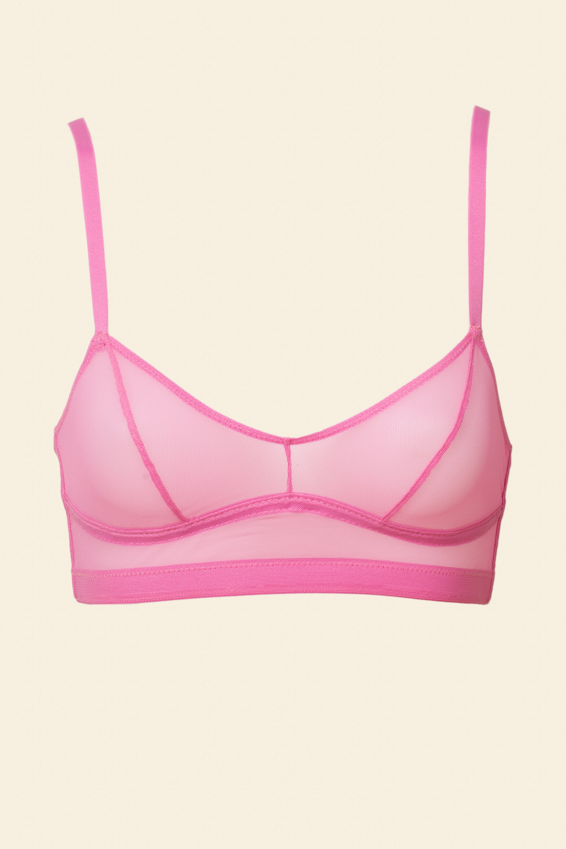 UNDERSTATEMENT - Mesh Balconette - Candy Pink