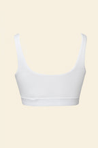 Organic Basics - Core Rib Tank Bralette - White